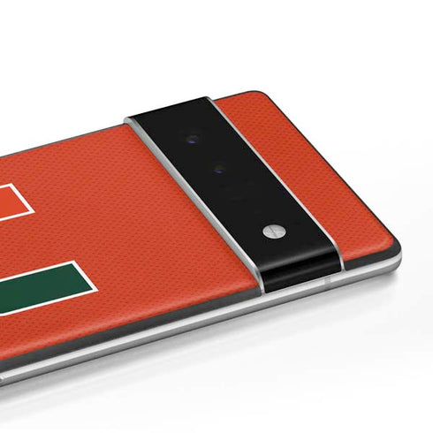 University of Miami Hurricanes Jersey Google Pixel 6 Skin